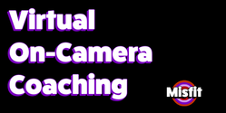 Virtual on-camera coaching button